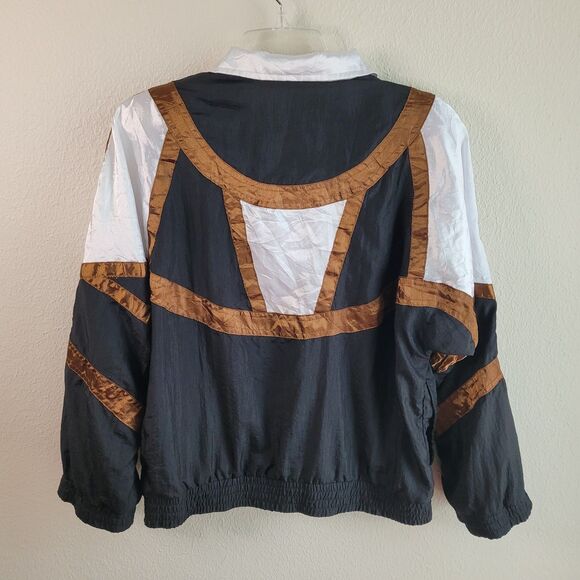 VTG SUNTERRA Petite Size M ? Windbreaker Nylon Jacket 90s NO TAG FLAW READ - Picture 5 of 16